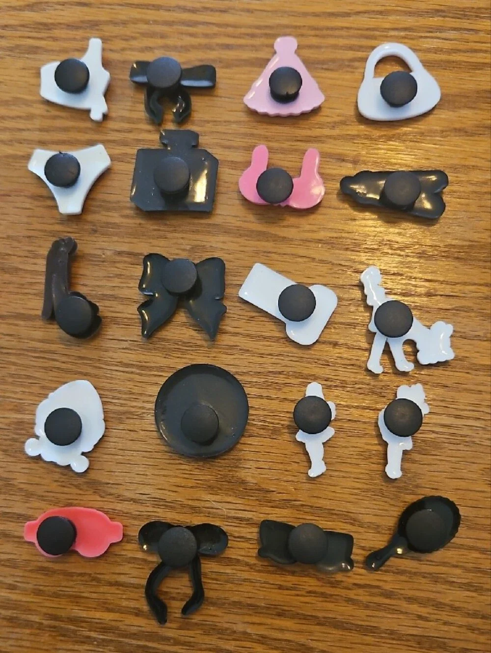 Girly/pink Shoe Charms